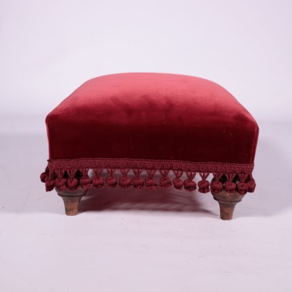 Group of 4 Footrests, Velvet, Italy 20th Century