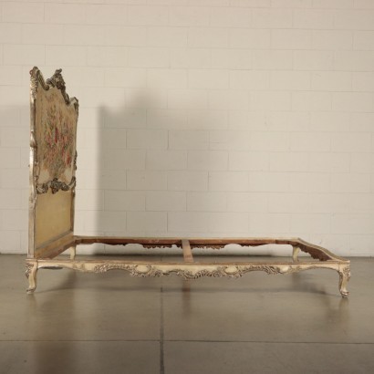 Baroccheto Style Bed, Italy 19th Century