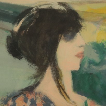 Giuseppe Motti, Oil on Canvas, 20th Century