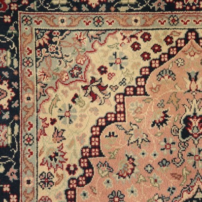 Kashan Carpet, Cotton and Wool, Romania 1980s