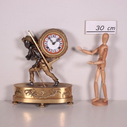Horloge de Table Bronze Doré Fer - XX Siècle