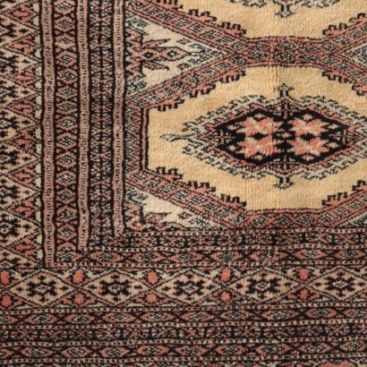Bukhara Carpet, Wool and Cotton, Pakistan, 1980s-1980s
