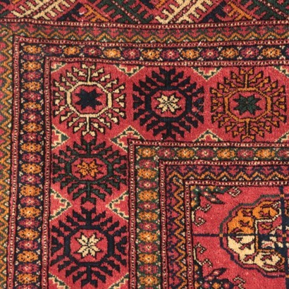 Bukhara Carpet, Wool and Cotton, Turkmenitan 1960s-1970s