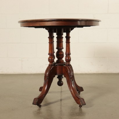 Victorian Sailing Table Walnut and Marple Englad 19th Century