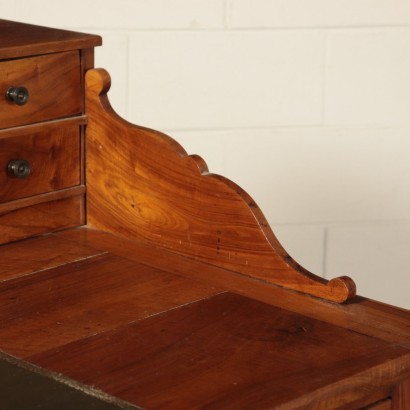 Piedmontese Desk, Walnut, Italy, 19th Century