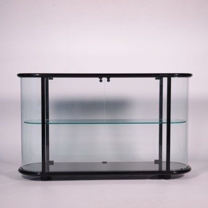 Showcase, Lacquered Wood and Glass, Italy 1980s