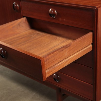 Sideboard, Mahogany Veneer, Italy 1960s Italian Prodution