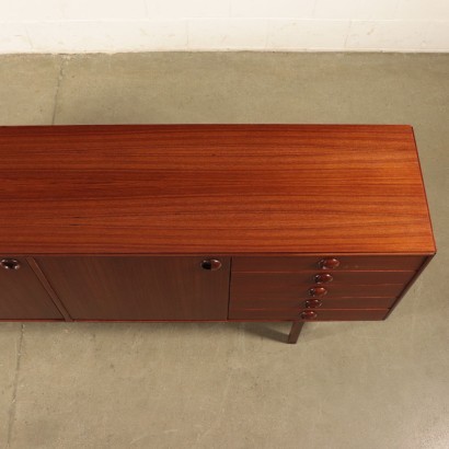 Sideboard, Mahogany Veneer, Italy 1960s Italian Prodution