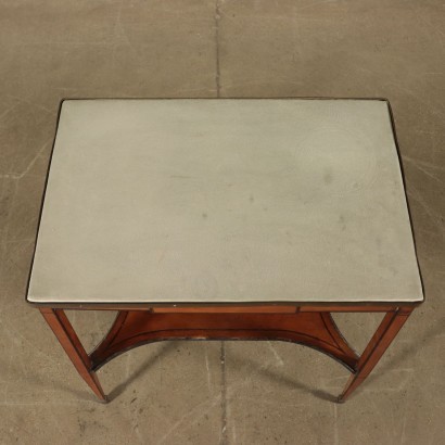 Small Neo-Classical Table, Mahogany and Walnut, England 19th Century