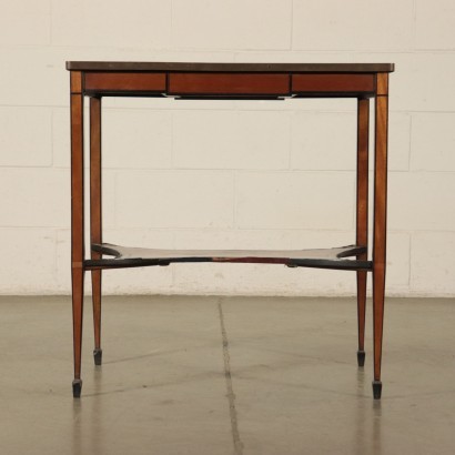 Small Neo-Classical Table, Mahogany and Walnut, England 19th Century