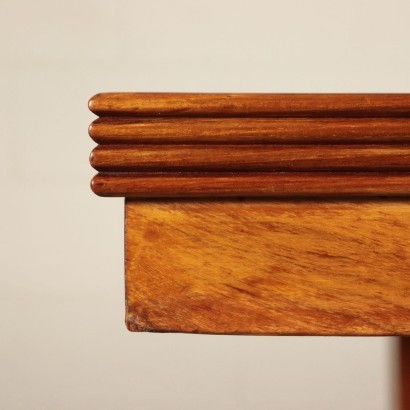 Table, Sessile Oak and Walnut Veneer, Italy 1940s-1950s