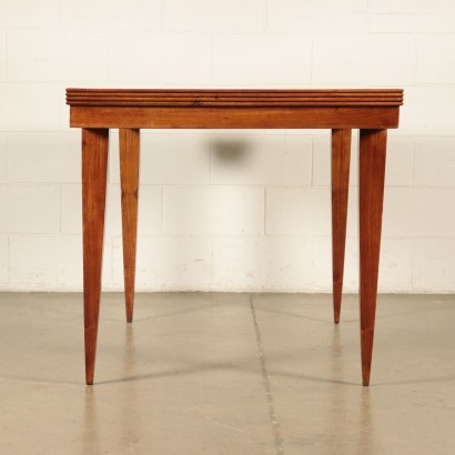 Table, Sessile Oak and Walnut Veneer, Italy 1940s-1950s