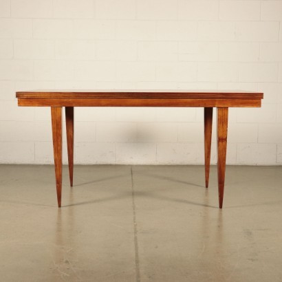 Table, Sessile Oak and Walnut Veneer, Italy 1940s-1950s