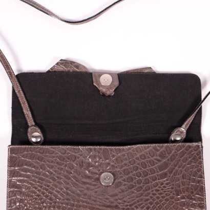 Vintage Furla Bag Reptile Leather Italy 1980s