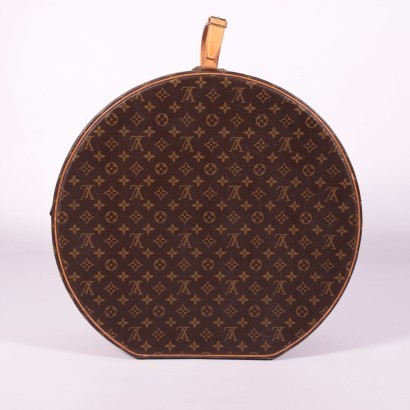 Louis Vuitton Hat Box, Leather and Canvas, France 1970s