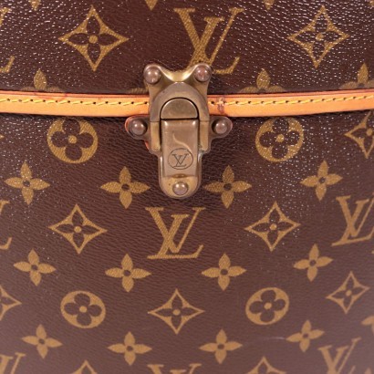Louis Vuitton Hat Box, Leather and Canvas, France 1970s