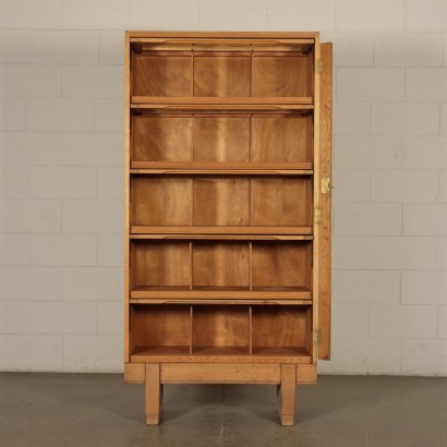 Storage Unit, Sessile Oak Veneer and Glass, England 1950s