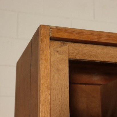 Storage Unit, Sessile Oak Veneer and Glass, England 1950s