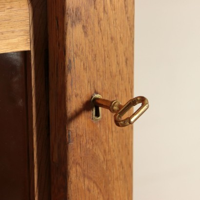 Storage Unit, Sessile Oak Veneer and Glass, England 1950s