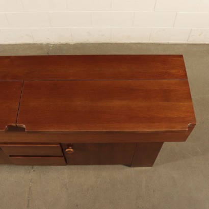 Piece of Furniture, Walnut Veneer, 1970s G Michelucci, Poltronova