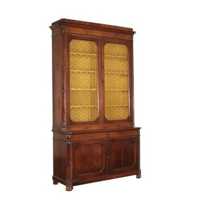 Big Walnut Bookcase Italy 19th Century