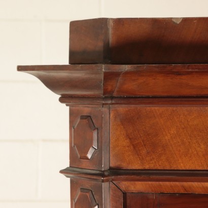 Big Walnut Bookcase Italy 19th Century