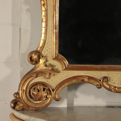 Console with Mirror Italy 19th Century