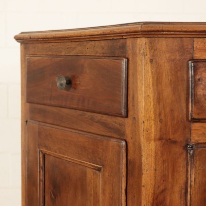 Walnut Cupboard Lombardy-Veneto Italy 19th-20th Century