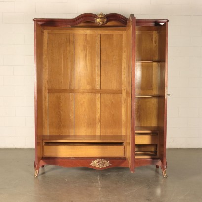 Rococò Style Wardrobe Mahogany Italy 20th Century