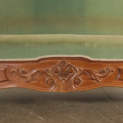 Big Louis Philippe Sofa Walnut Italy 19th Century