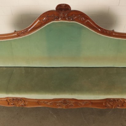 Big Louis Philippe Sofa Walnut Italy 19th Century