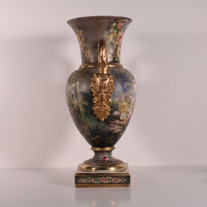 Antik, Vase, antike Vasen, antike Vase, antike italienische Vase, antike Vase, neoklassische Vase, Vase aus dem 19.