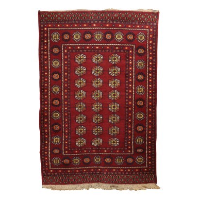 Bukhara Carpet Wool and Cotton Pakistan 1990s