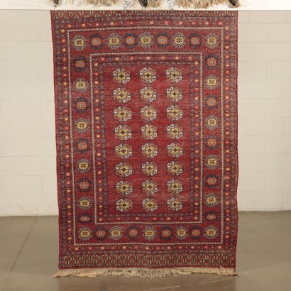 Bukhara Carpet Wool and Cotton Pakistan 1990s