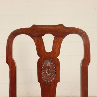 Pair of British Cahirs and Pair of Armchair Mahogany England 1900