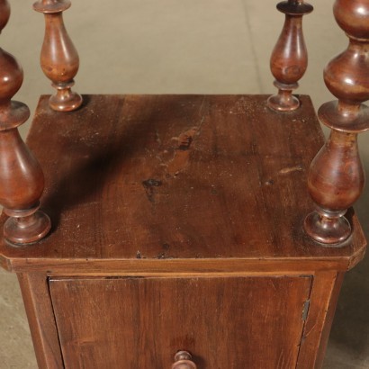 Pair of Bedside Tables Walnut Italy 19th Century