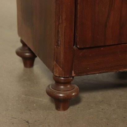 Pair of Bedside Tables Walnut Italy 19th Century