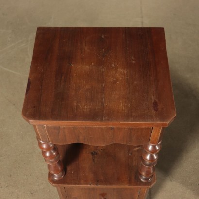 Pair of Bedside Tables Walnut Italy 19th Century