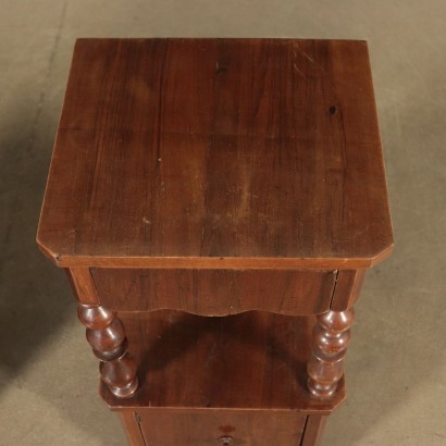 Pair of Bedside Tables Walnut Italy 19th Century