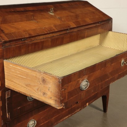 Neo-Classical Venetian Drop-Leaf Secretaire, Italy 18th Century