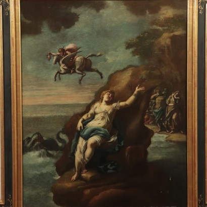 Perseus and Andromeda, Oil on Canvas, Italian School 17th Century