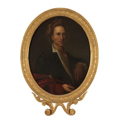Male Portrait, Oil on Canvas, 18th Century