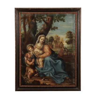 Madonna y el Niño con el niño San Juan bautista