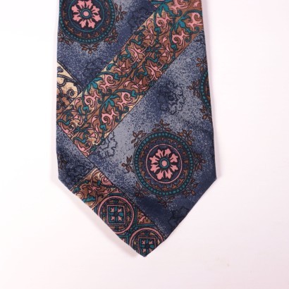 Vintage Gucci Tie with Geometrical Printing Silk Italy 20th Century