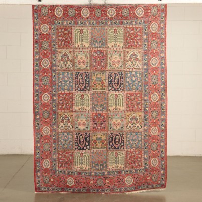 Kum Carpet with Tiles of Cotton and Wool Iran 1980s