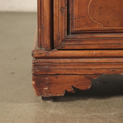 Chest of Drawers Walnut Veneer Italy 18th Century