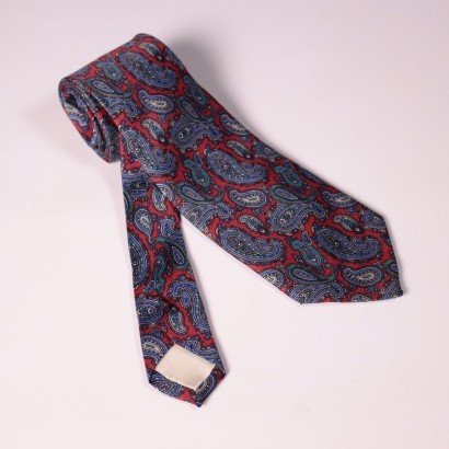 Vintage Red and Blue Gucci Tie Silk Italy