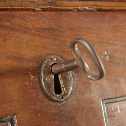 Drop-Leaf Secretaire, Walnut, Italy 18th Century