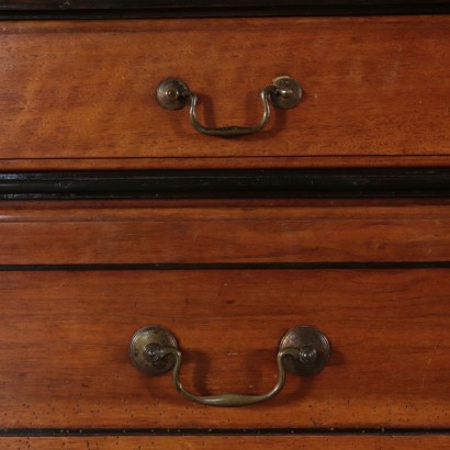 Drop-Leaf Secretaire, Walnut, Italy 18th Century