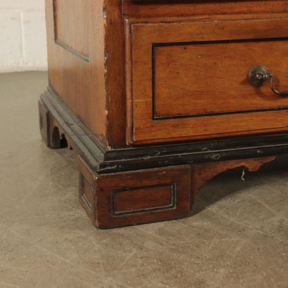 Drop-Leaf Secretaire, Walnut, Italy 18th Century